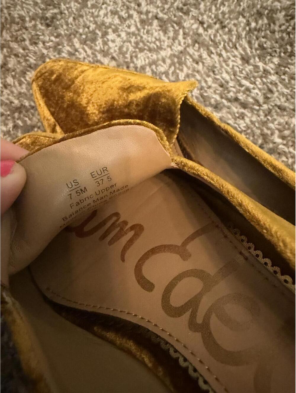 Sam Edelman Emilie Velvet Loafer Size 7.5 - Picture 5 of 5